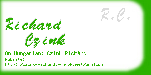 richard czink business card